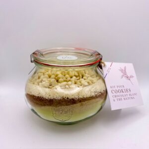 Kit pour cookies matcha & chocolat blanc (8-10 cookies)