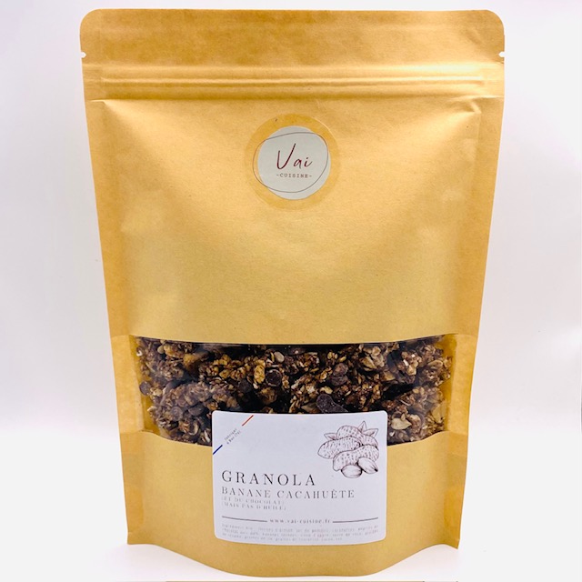 Granola Banane Cacahuète Chocolat